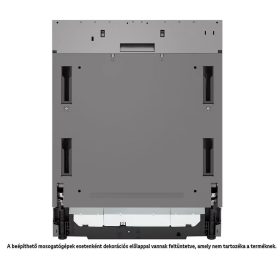   LG DB476TXS QuadWash™ beépíthető gőzös mosogatógép TrueSteam™ technológiával, Automatikus ajtónyitás, 14 teríték, ThinQ™ WiFi funkció