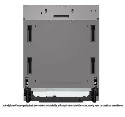 LG DB476TXS QuadWash™ beépíthető gőzös mosogatógép TrueSteam™ technológiával, Automatikus ajtónyitás, 14 teríték, ThinQ™ WiFi funkció