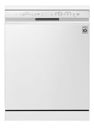 LG DF243FWS QuadWash™ gőzös mosogatógép TrueSteam™ technológiával, 14 teríték, ThinQ™ WiFi funkció
