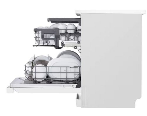 LG DF243FWS QuadWash™ gőzös mosogatógép TrueSteam™ technológiával, 14 teríték, ThinQ™ WiFi funkció