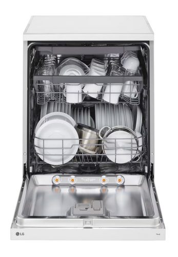 LG DF243FWS QuadWash™ gőzös mosogatógép TrueSteam™ technológiával, 14 teríték, ThinQ™ WiFi funkció