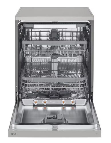 LG DF365FPS QuadWash™ gőzös mosogatógép TrueSteam™ technológiával, Automatikus ajtónyitás, 14 teríték, ThinQ™ WiFi funkció