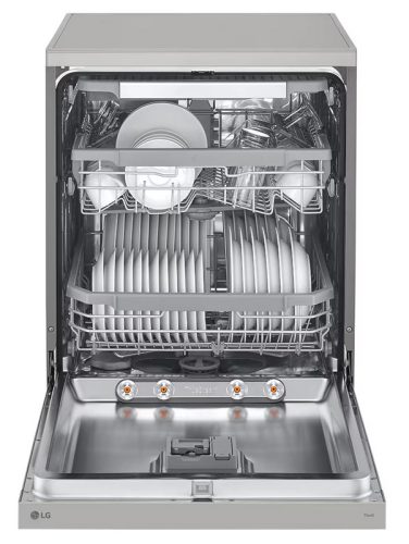 LG DF365FPS QuadWash™ gőzös mosogatógép TrueSteam™ technológiával, Automatikus ajtónyitás, 14 teríték, ThinQ™ WiFi funkció