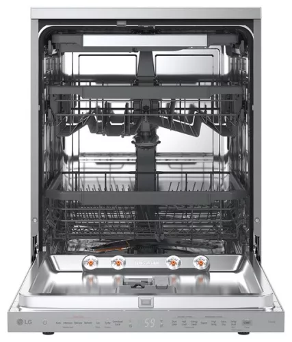 LG DF375HVS QuadWash™ gőzös mosogatógép TrueSteam™ technológiával, 14 teríték, WiFi