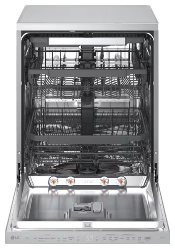 LG DF375HVS QuadWash™ gőzös mosogatógép TrueSteam™ technológiával, 14 teríték, WiFi