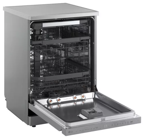 LG DF375HVS QuadWash™ gőzös mosogatógép TrueSteam™ technológiával, 14 teríték, WiFi