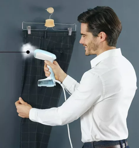 Tefal DT3041E1 Access Steam Pocket kézi ruhagőzölő, 1300 W, világoskék