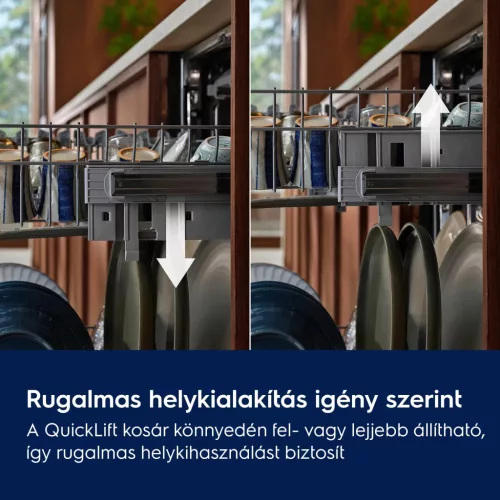 Electrolux E52LC200S beépíthető mosogatógép, 14 teríték, inverteres, AirDry szárítás, FlexiMax fiók