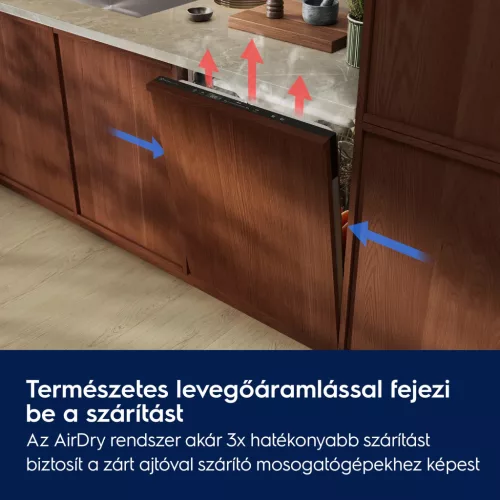 Electrolux E52LE110S beépíthető mosogatógép 13 teríték, AirDry technológia, inverteres motor