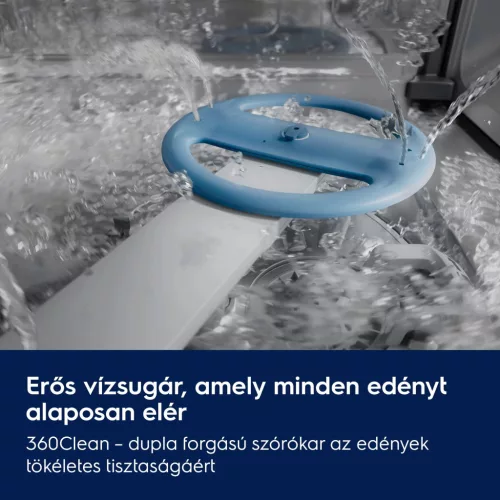 Electrolux E62LD210S beépíthető mosogatógép, 14 teríték, FlexiMax fiók, AirDry szárítás
