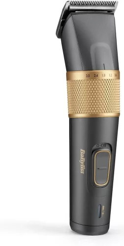 BaByliss E987E Graphite Precision hajvágó, vezetékes/vezeték nélküli, 8 fésűtartozék, grafit