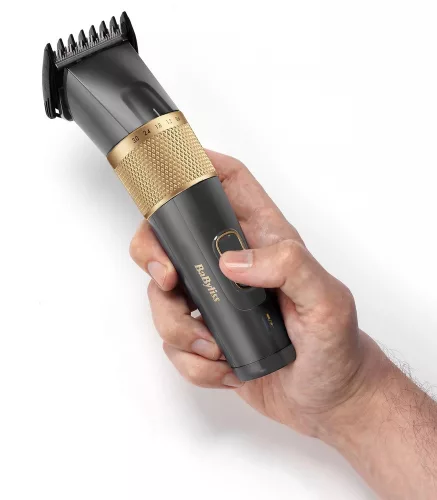 BaByliss E987E Graphite Precision hajvágó, vezetékes/vezeték nélküli, 8 fésűtartozék, grafit