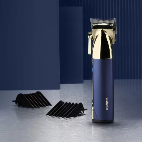 BaByliss E992E Super-X Metal vezeték nélküli hajvágó japán acél pengével, LCD kijelzővel