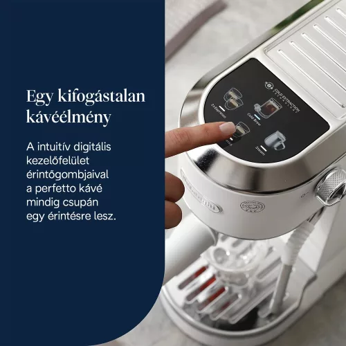 De’Longhi Dedica Duo EC890.WI karos presszókávéfőző, fehér, Hot & Cold, 15 bar