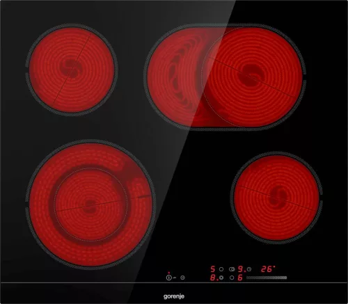 GORENJE ECS643BCSC beépíthető üvegkerámia főzőlap, SliderTouch vezérléssel és FishZone zónával