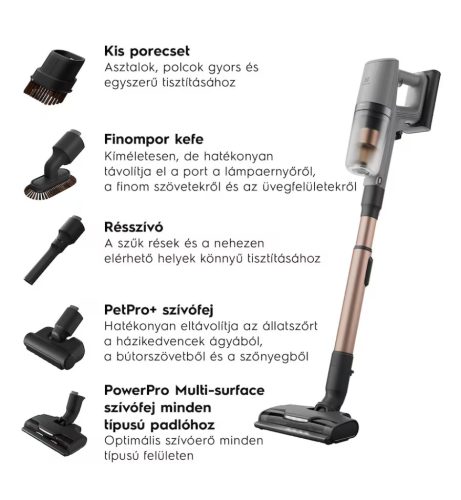 ELECTROLUX EP82AB25UG álló porszívó