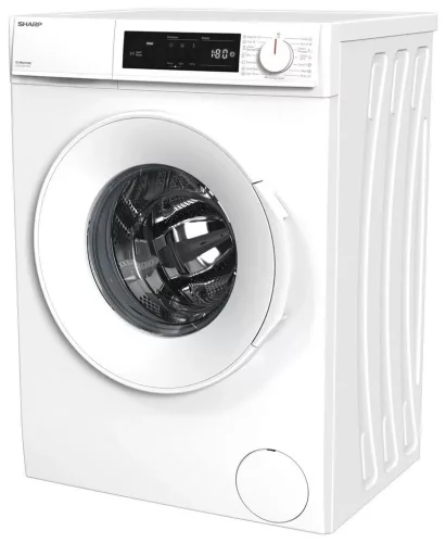 SHARP ES-NFA6101WC-EE elöltöltős mosógép, 6 kg, C energiaosztály, 1000 ford./perc, fehér