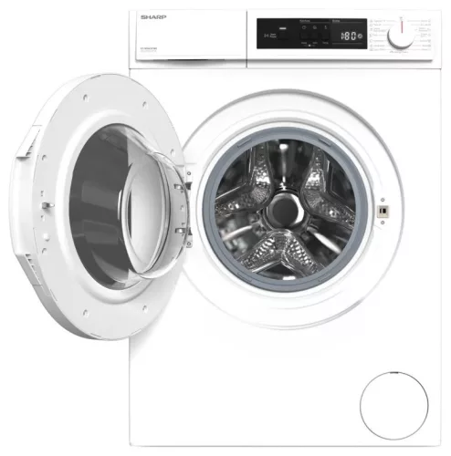 SHARP ES-NFA6101WC-EE elöltöltős mosógép, 6 kg, C energiaosztály, 1000 ford./perc, fehér