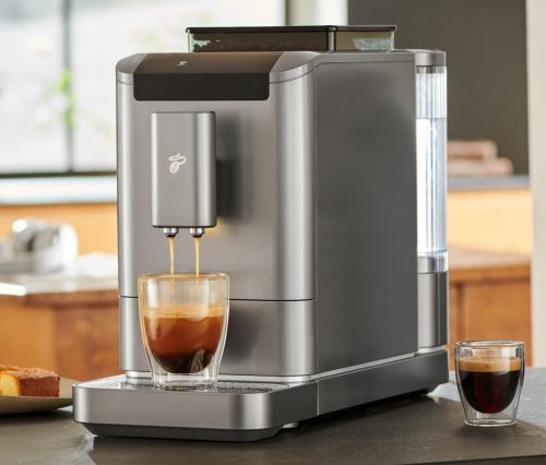 TCHIBO ESPERTO CAFFE2 automata kávéfőző, keskeny, titán szűrke