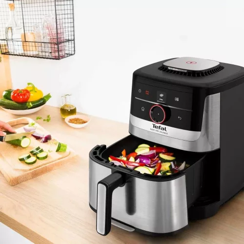 TEFAL EY572DE1 Easy Fry Smart & Silence 5 l forrólevegős sütő, alkalmazás-kompatibilitás, 1670 W