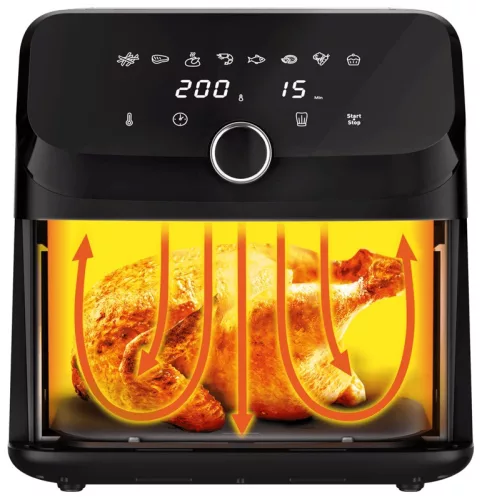 Tefal EY855D10 Easy Fry Mega forrólevegős sütő 7,5 l, 8 programmal
