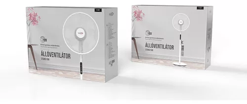 HAUSER F-48R állványos ventilátor 45 W, távirányítóval és időzítővel