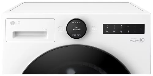 LG F4X7011TWB 11 kg-os elöltöltős gőzmosógép, AI DD és Wi-Fi