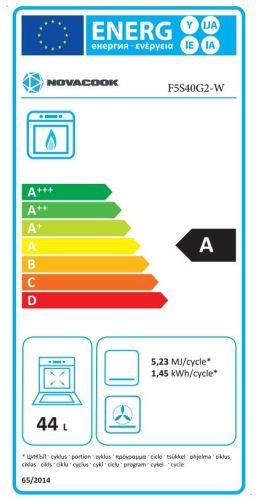 NOVACOOK F5S40G2 W gáztűzhely