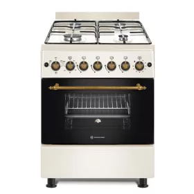   NOVACOOK F6B40 Retro bézs gáz-elektromos tűzhely, 56 l, légkeveréses elektromos sütő