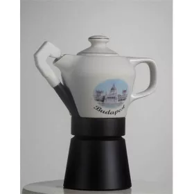   FATIMA Budapest 4 személyes kotyogós kávéfőző porcelán kiöntővel