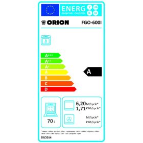 ORION FGO600I gáztűzhely