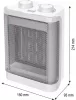 HOME FK50 kerámia fűtőtest, 1500 W, 2 fokozat, termosztát