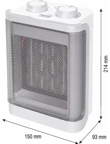 HOME FK50 kerámia fűtőtest, 1500 W, 2 fokozat, termosztát
