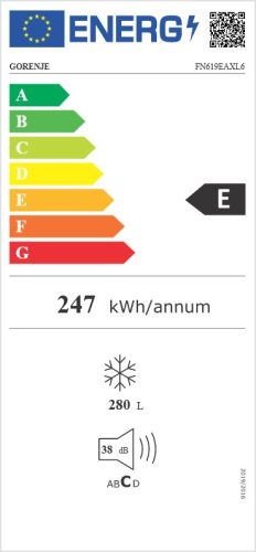 GORENJE FN619EAXL6 No-Frost fagyasztószekrény