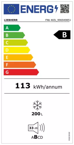 Liebherr FNb 465i 001 22 Szabadon álló fagyasztó NoFrost és EasyTwist-Ice rendszerrel