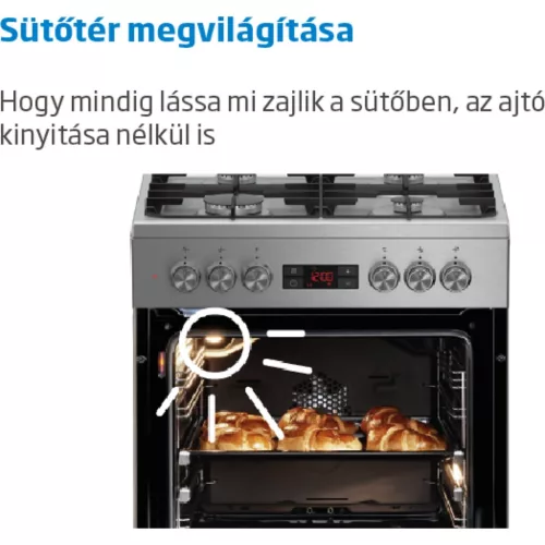 BEKO FSM-57300GX kerámialapos tűzhely