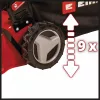 EINHELL GC-PM 46/5 S benzines fűnyíró 46 cm vágásszélességgel, hátsókerék-meghajtással