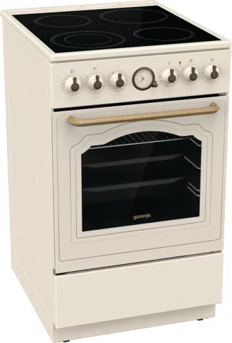 Gorenje GECS5B70CLI Classico villanytűzhely, üvegkerámia főzőlappal és légkeveréses sütővel