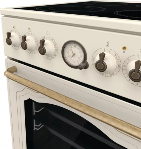 Gorenje GECS5B70CLI Classico villanytűzhely, üvegkerámia főzőlappal és légkeveréses sütővel