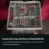 AEG GI6220D2SN fekete beépíthető mosogatógép, 14 teríték, EasyFlex fiók, AirDry szárítás, inverteres motor