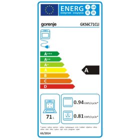 GORENJE GKS6C71CLI retro kombinált tűzhely