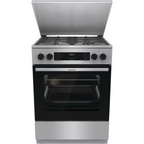 GORENJE GKS6C71XF INOX kombinált tűzhely 60 cm széles