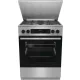 Gorenje GKS6C71XF kombinált tűzhely 60 cm, inox, légkeveréses sütő, gáz főzőlap