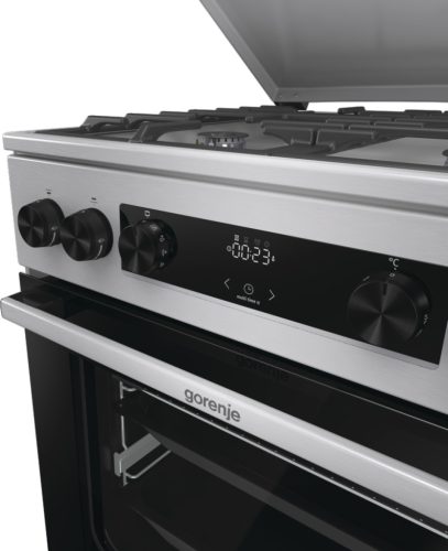 GORENJE GKS6C71XF INOX kombinált tűzhely 60 cm széles