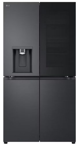 LG GMG960EVEE InstaView™ Négyajtós hűtőszekrény DoorCooling⁺™, Craft Ice™ és ThinQ™ technológia, 638L kapacitás
