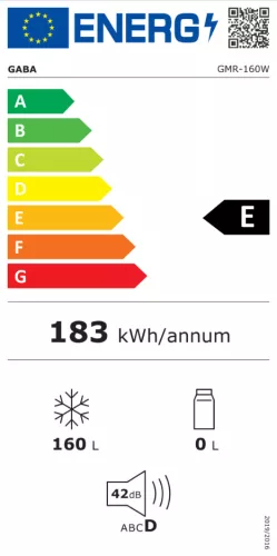 GABA GMR-160W fagyaaztószekrény 160 literes