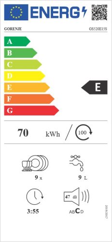 GORENJE GS520E15S keskeny mosoghatógép