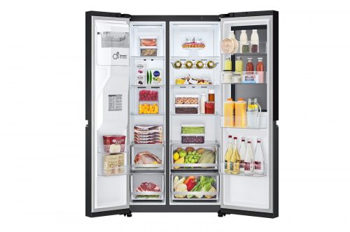 LG GSGV80EPLD InstaView™ Side-by-Side hűtőszekrény DoorCooling⁺ᵀᴹ és ThinQ™ technológia, 635L kapacitás