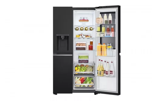 LG GSGV80EPLD InstaView™ Side-by-Side hűtőszekrény DoorCooling⁺ᵀᴹ és ThinQ™ technológia, 635L kapacitás