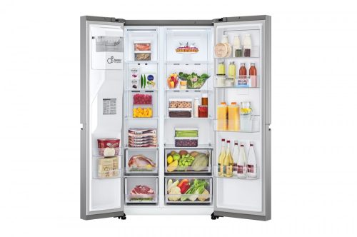 LG GSJV70PZTE Door-in-Door™ Side-by-Side hűtőszekrény, DoorCooling+™ és ThinQ™ technológia, 635L kapacitás